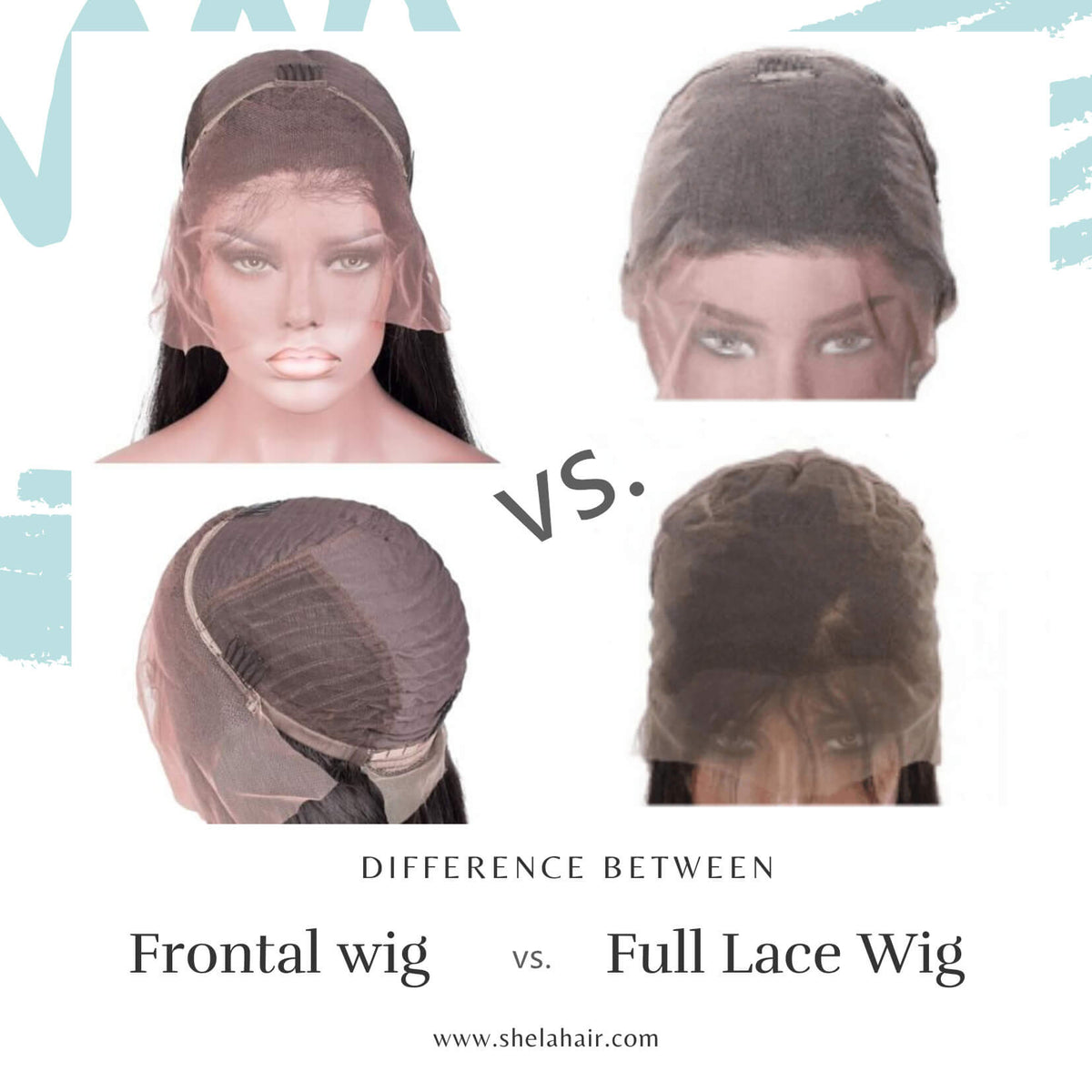 What's the Differences Between Lace Frontal Wig and Full Lace Wig