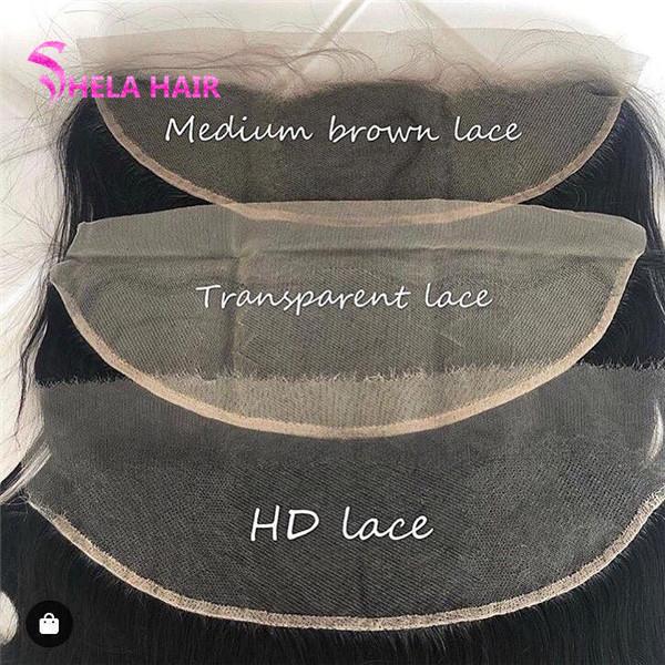 Lace Closure/Frontal Deep Wave Normal/HD lace Shela hair