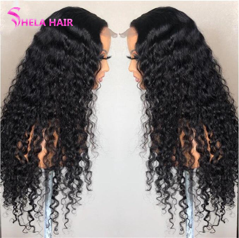 HD Invisible Lace Closure / Frontal Wig Deep Wave Shela Hair