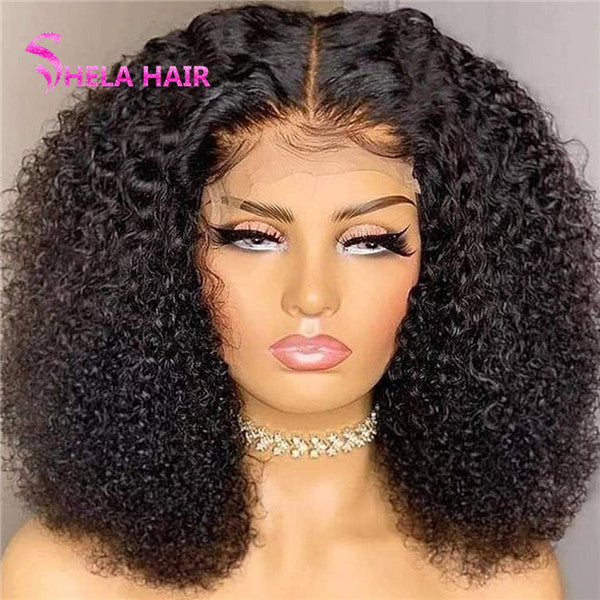 Afro curl Full Lace Wig Pre plucked hairline can do braiding, bun, ponytails