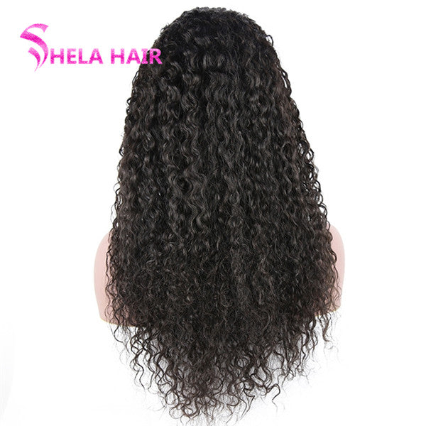Preplucked hairline with baby hair Water Wave Full Lace Wig 150% Density