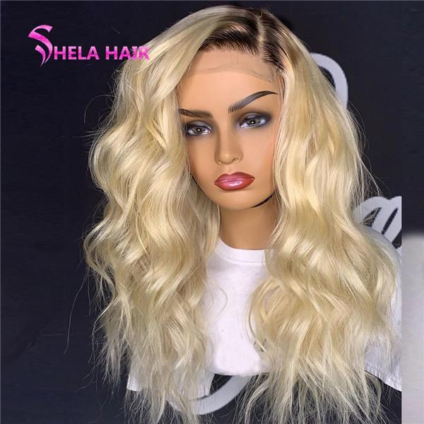 1b/613 Transparent Lace Front Wig Body Wave