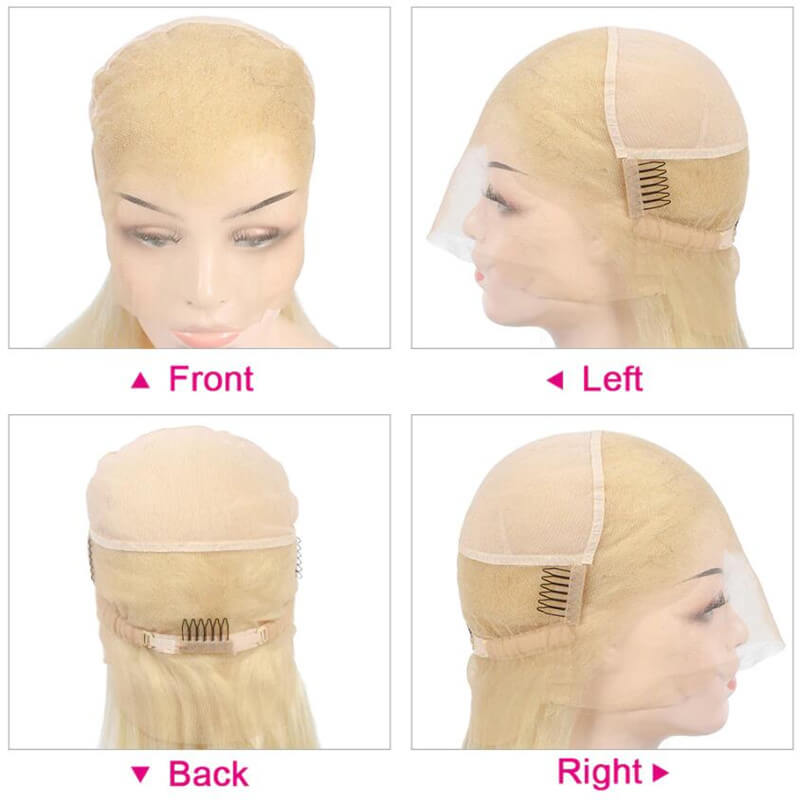 Transparent Full Lace Wig #613 Blonde Body Wave