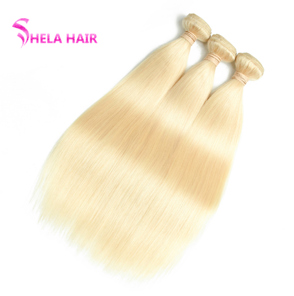 #613 Blonde Straight Hair Weave Human Hair Bundles