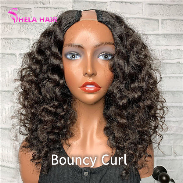 U Part Wig Coily/ Roman Curl/ Bouncy Curl/ Kinky Straight