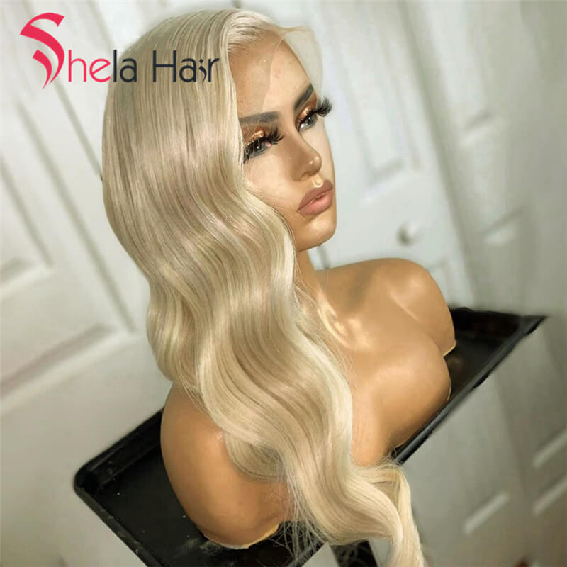 Transparent Full Lace Wig #613 Blonde Loose Wave