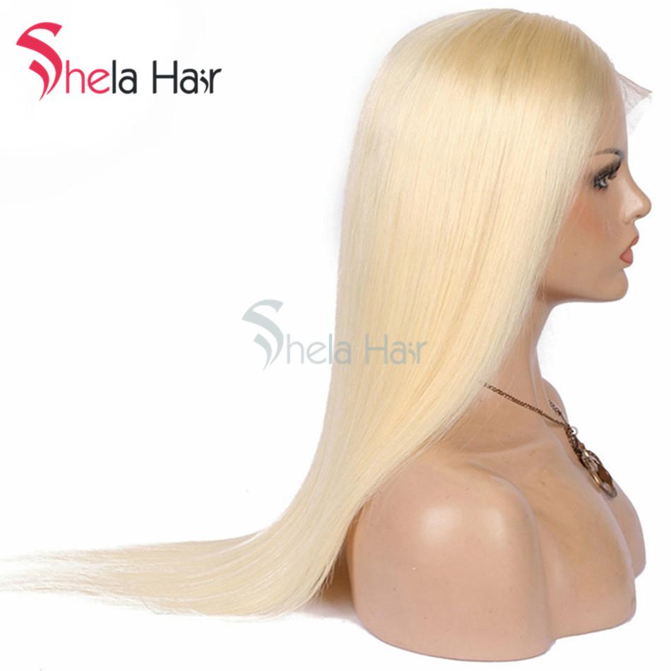Transparent Full Lace Wig #613 Blonde Straight