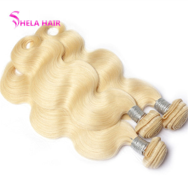 #613 Blonde Body Wave Hair Weave Human Hair Bundles