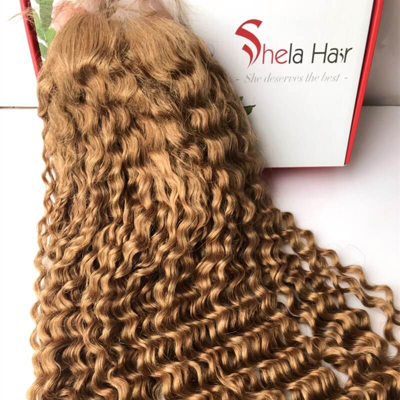 #30 Lace Wig Deep Wave 180% 200% High Density Shela Hair