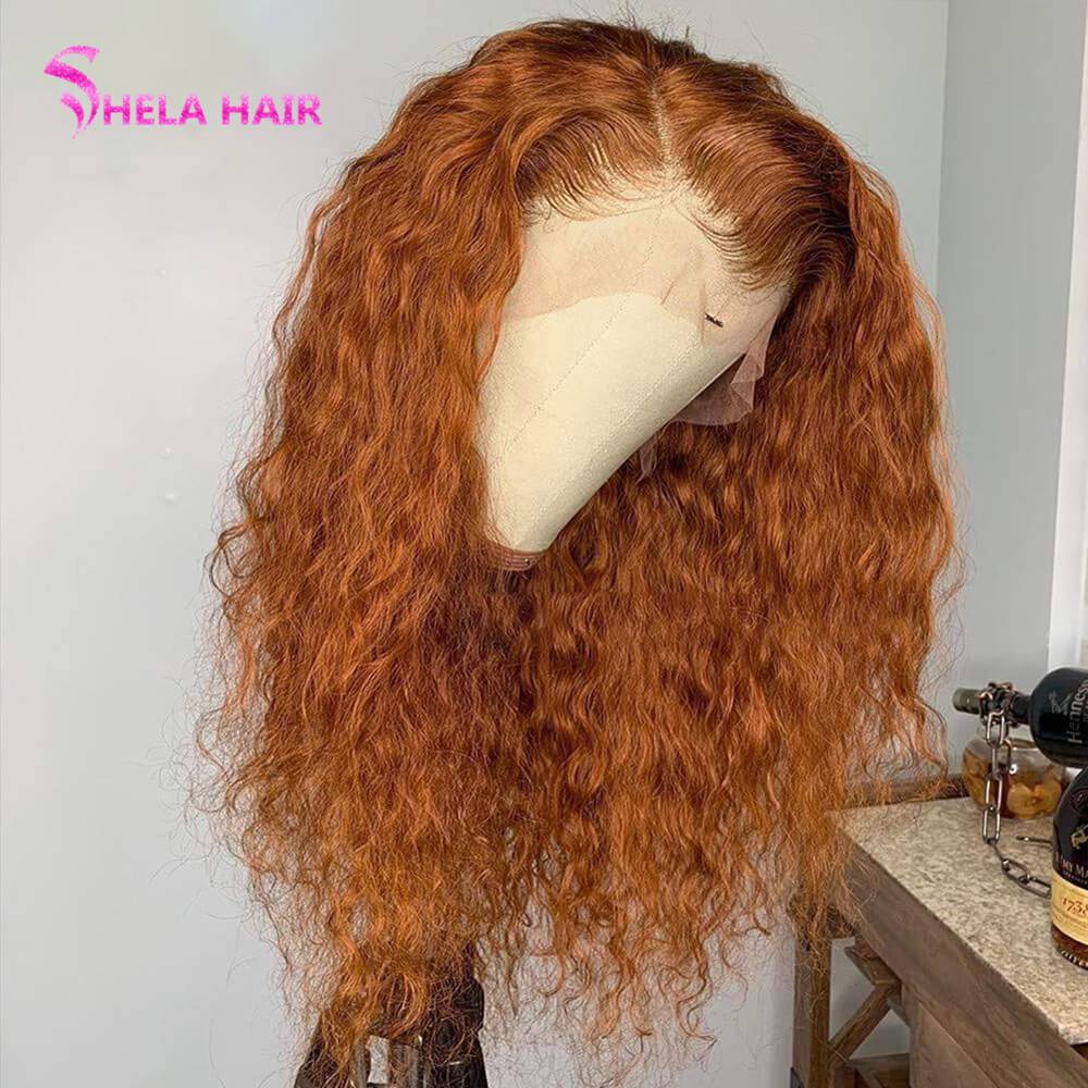 Honey Brown Lace Closure/ Frontal Wig Curly