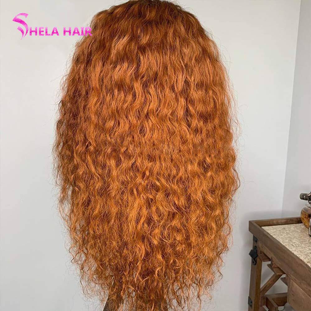 Honey Brown Lace Closure/ Frontal Wig Curly