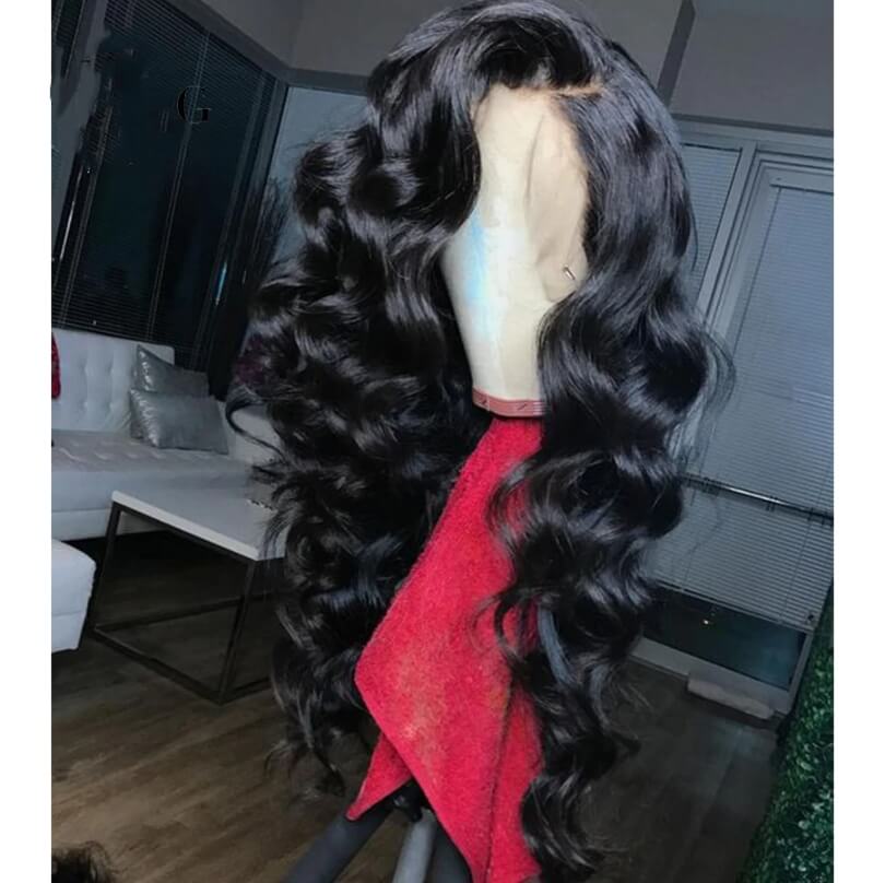 Loose Deep Pre Plucked Glueless Lace Wig With Natural HairLine