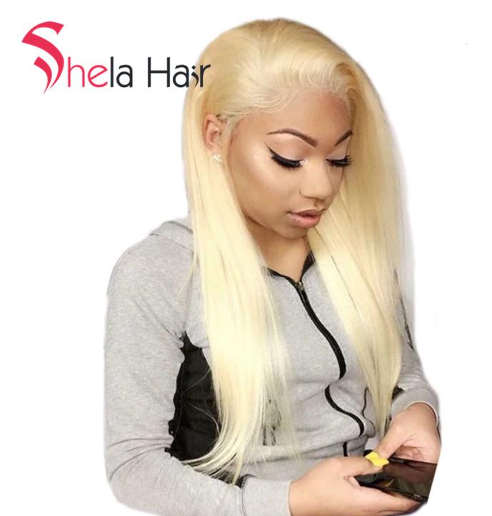 Transparent Full Lace Wig #613 Blonde Straight
