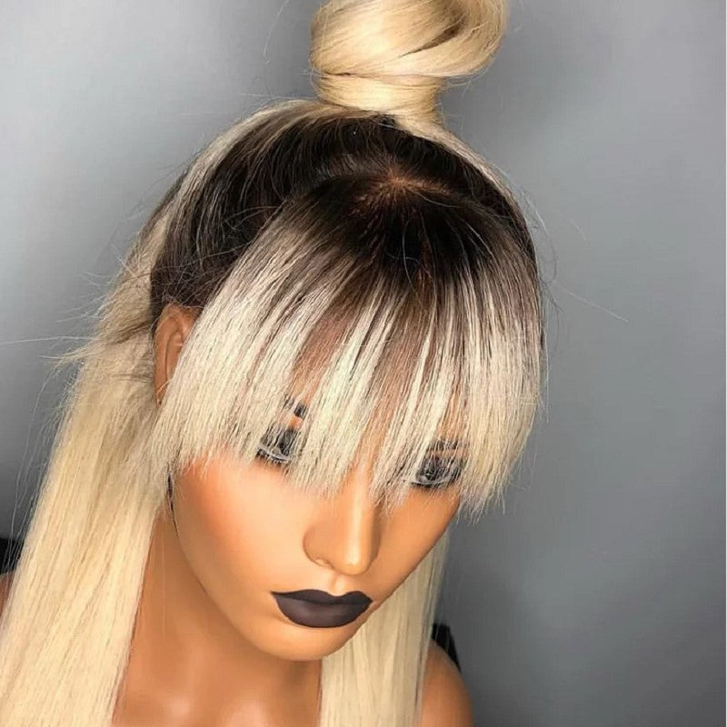 1b/613 Lace Front Wig With Bang human hair wig