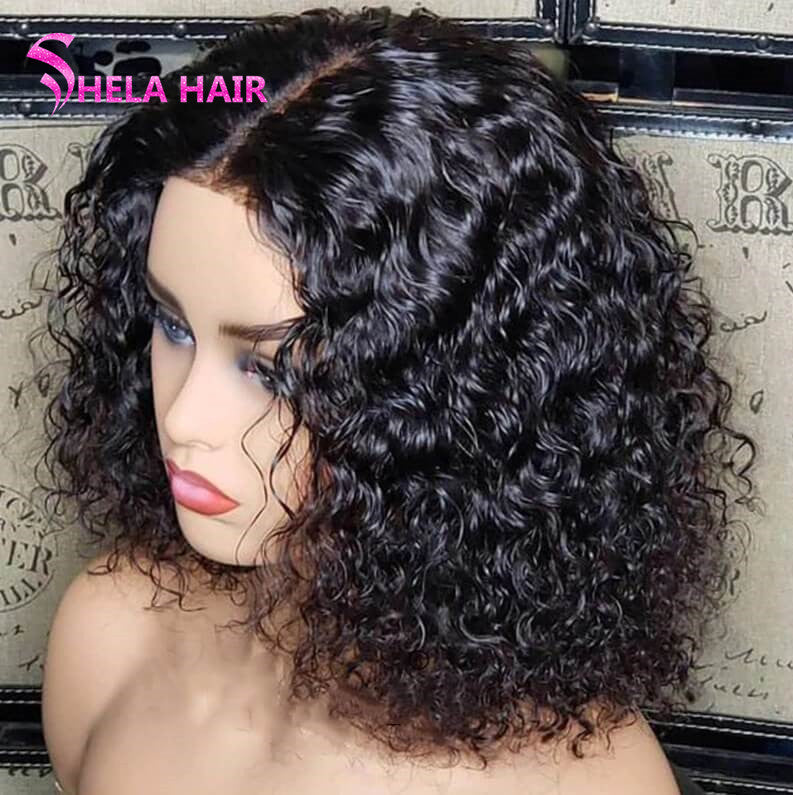 Bob Curly Lace Closure / Front Wig