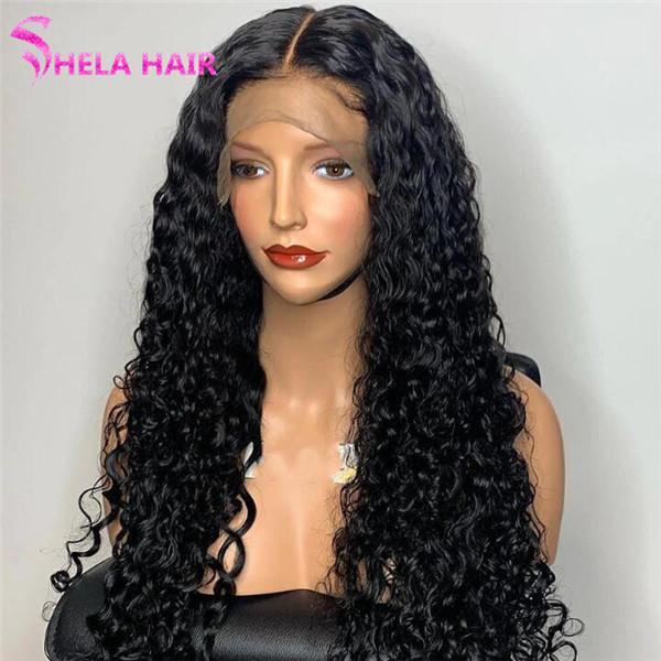 Wet and Wavy Glueless Lace Closure/ Front Wig