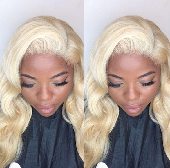 #613 Blonde Transparent Lace Front Wig Body Wave Shela Hair 150% 180% Density
