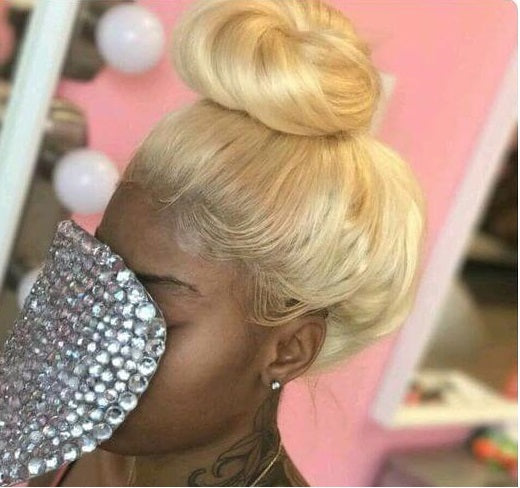 360 Wig, Can do bun, ponytail High Density #613 Blonde Body Wave